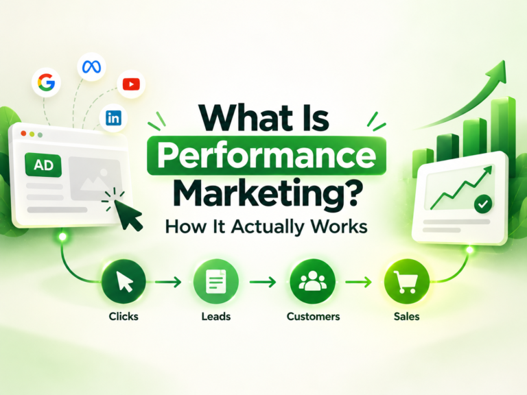 WHat is performance marketing? How it actually works featured image for the blog content